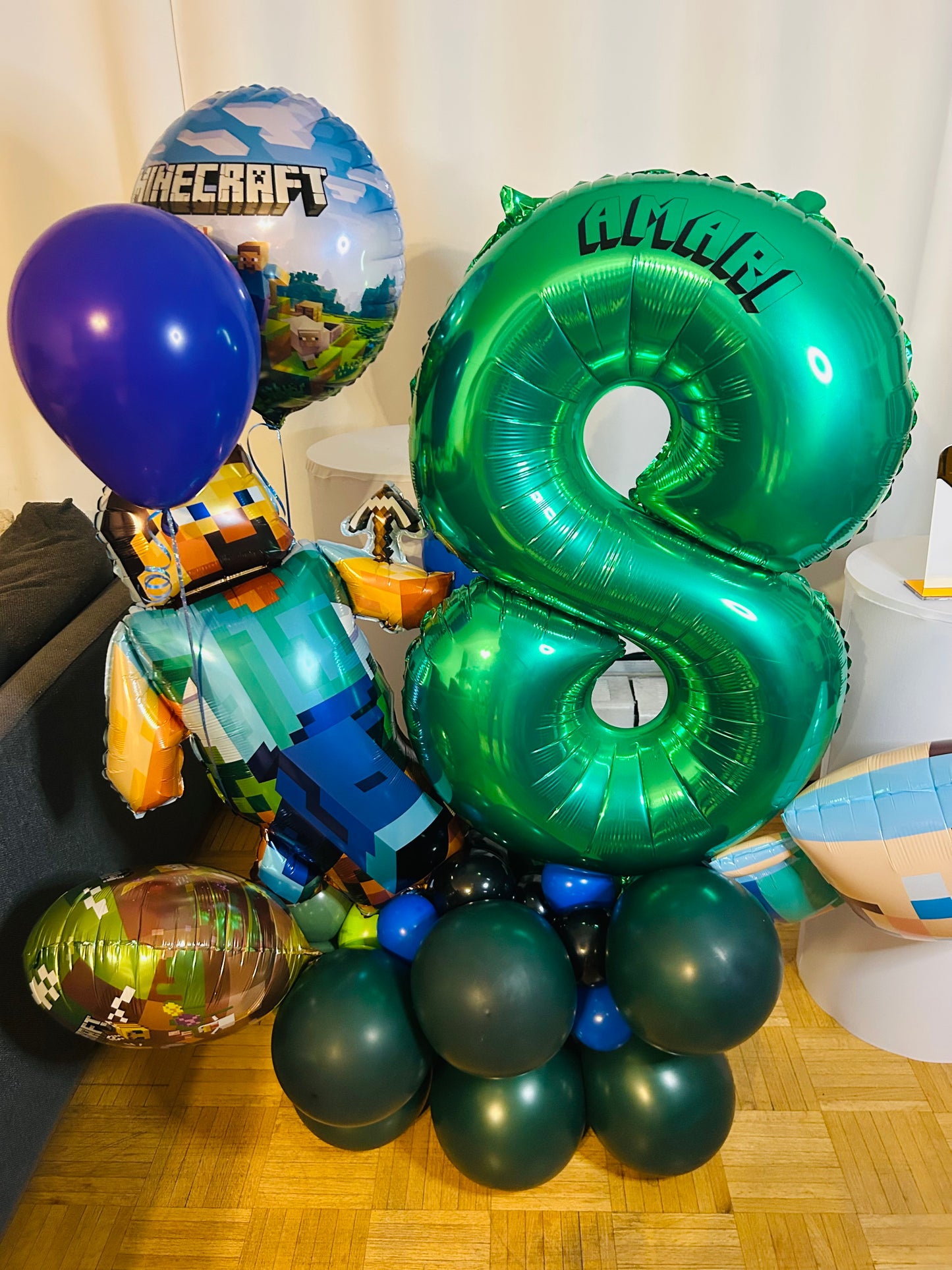 Minecraft Birthday Number Bouquet in Toronto