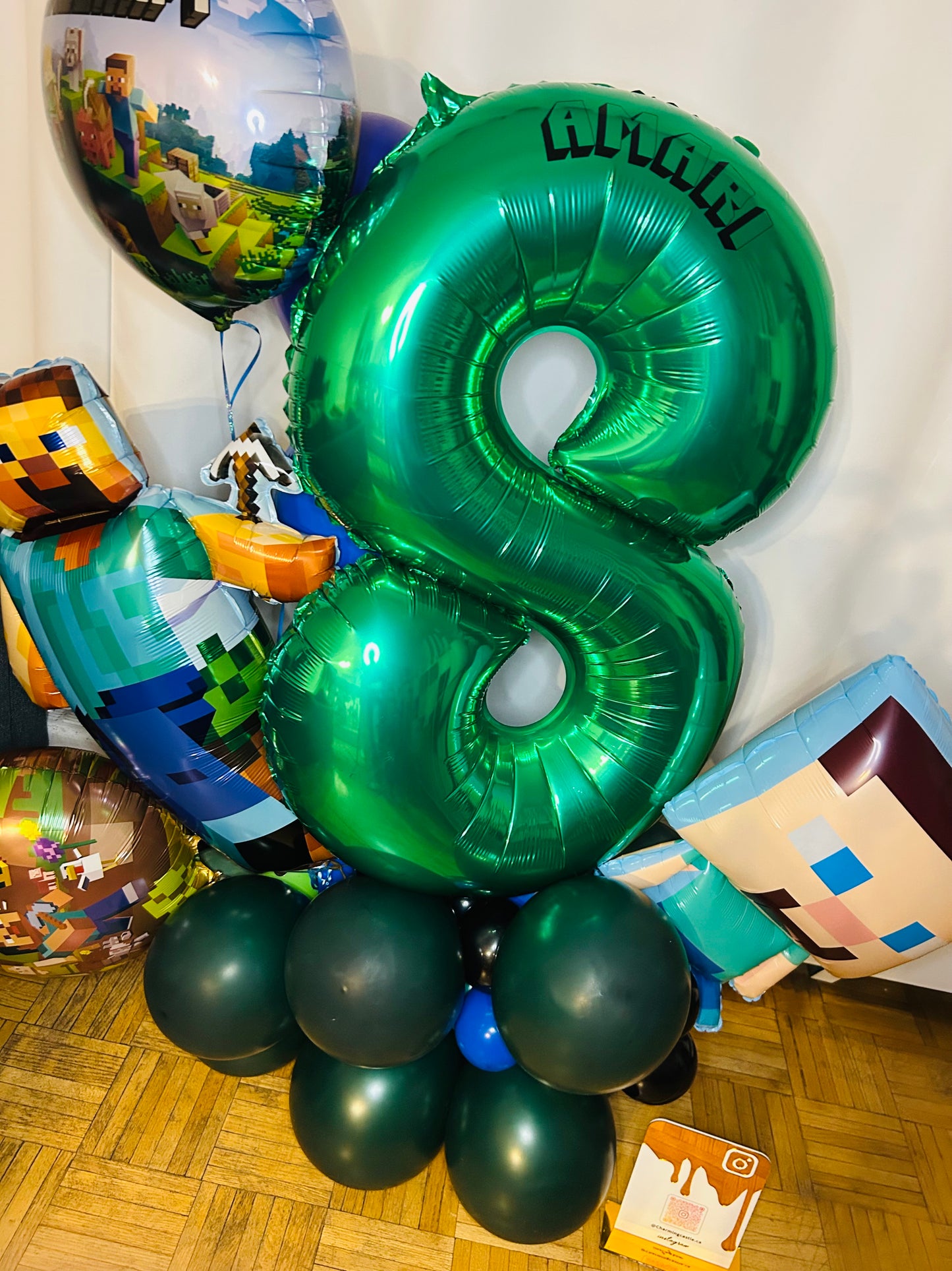 Minecraft Birthday Number Bouquet in Toronto