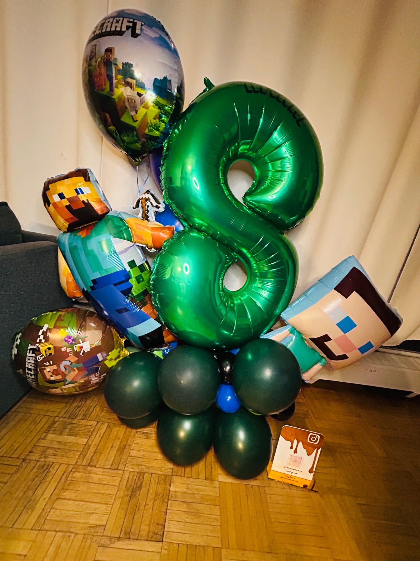 Minecraft Birthday Number Bouquet in Toronto