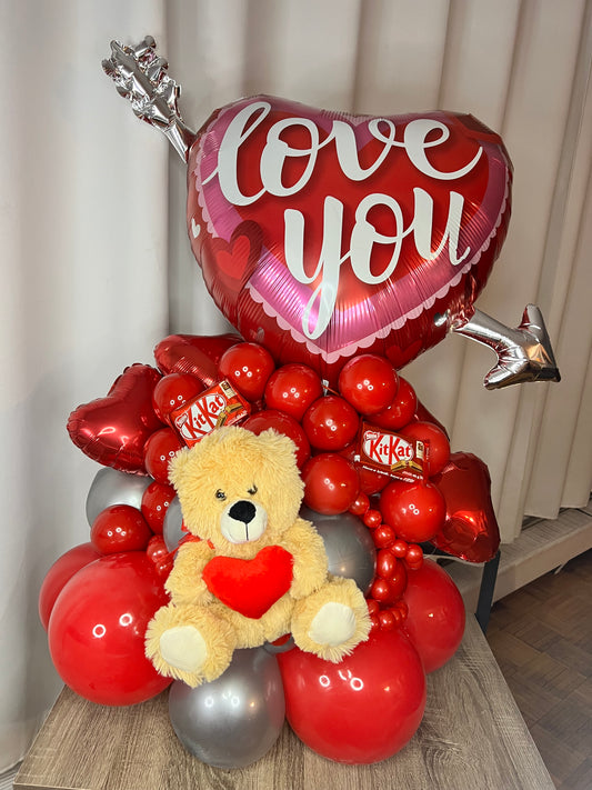 33.5" Love Themed Balloon Bouquet