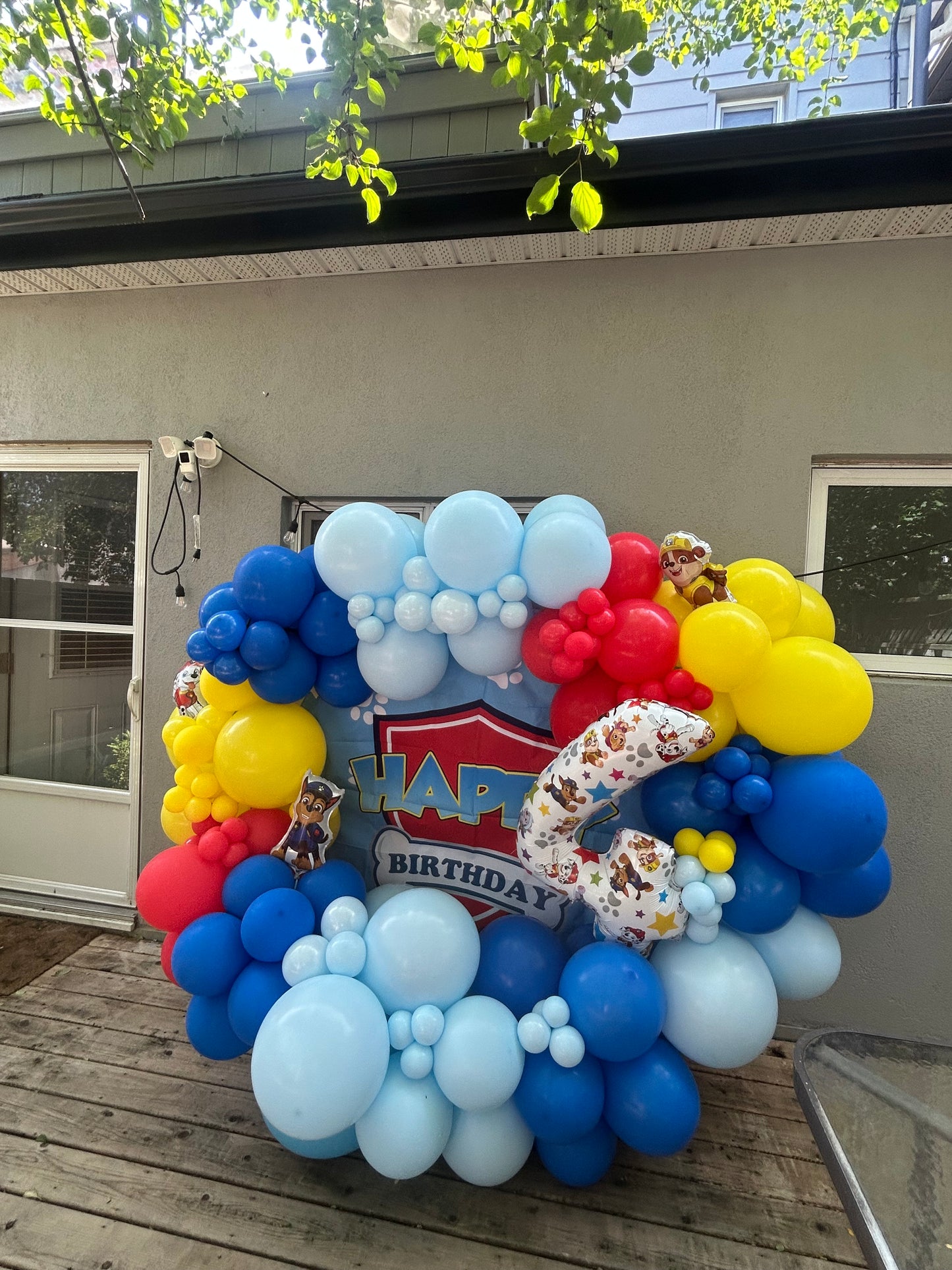 Paw Patrol Birthday Backdrop Garland - Available in the GTA
