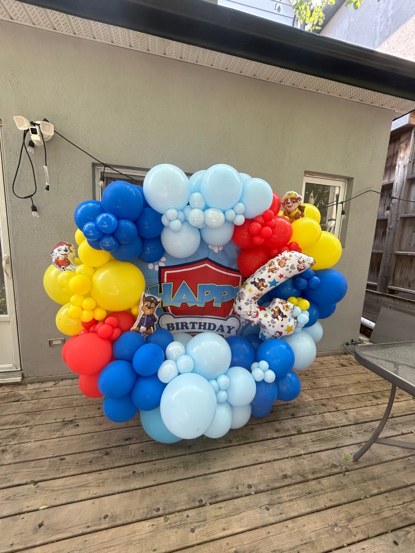 Paw Patrol Birthday Backdrop Garland - Available in the GTA