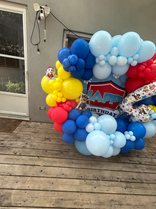 Paw Patrol Birthday Backdrop Garland - Available in the GTA