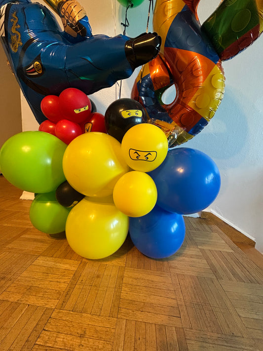 Ninjago Number Balloon Bouquet - Available in North York