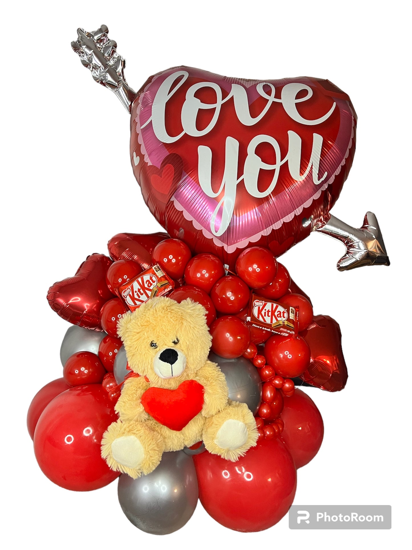 33.5" Love Themed Balloon Bouquet