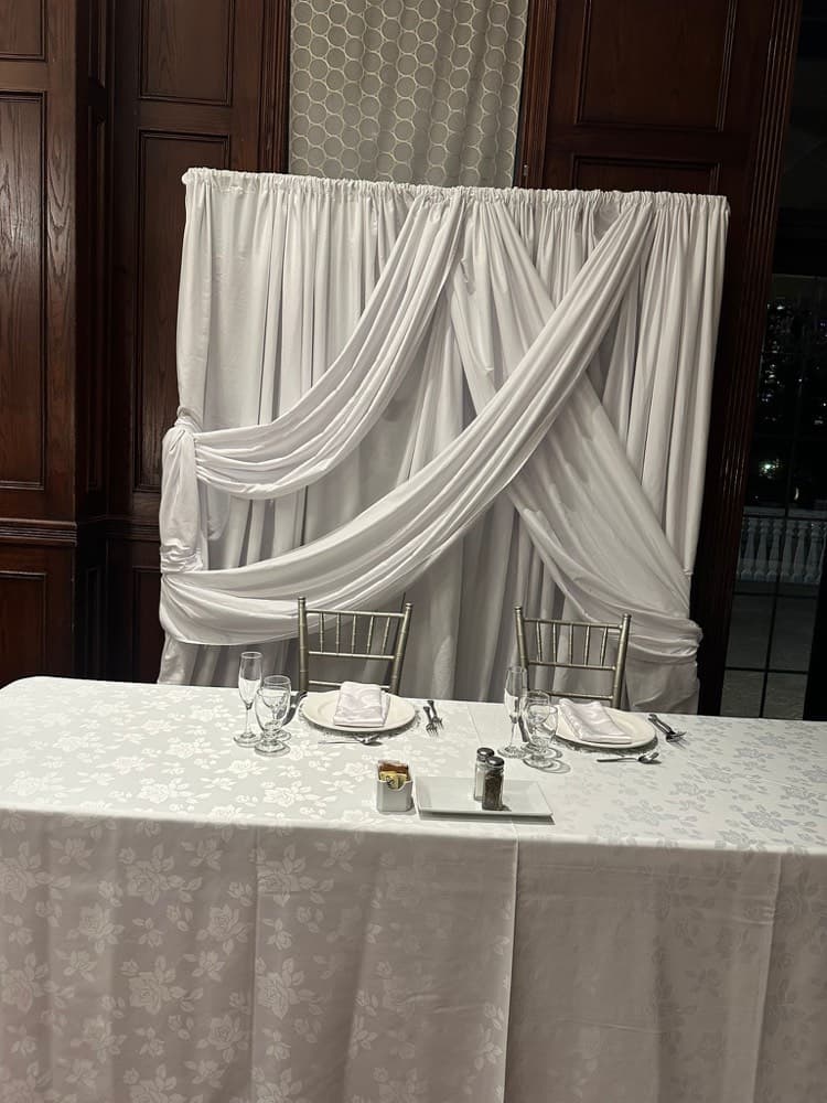 Draped Wedding Backdrop