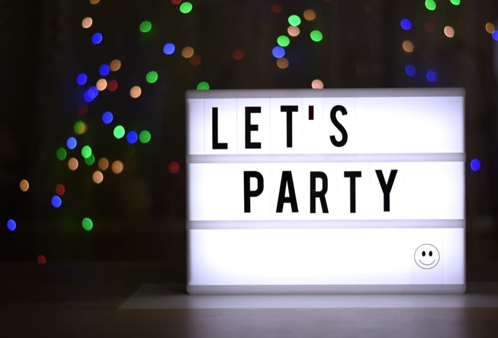 "Let's Party" Neon Sign