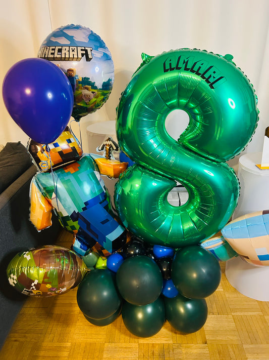 Minecraft Birthday Number Bouquet in Toronto