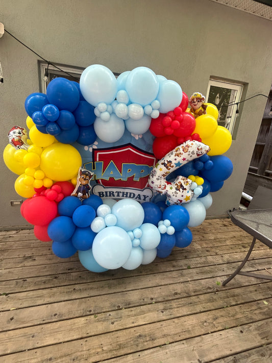 Paw Patrol Birthday Backdrop Garland - Available in the GTA