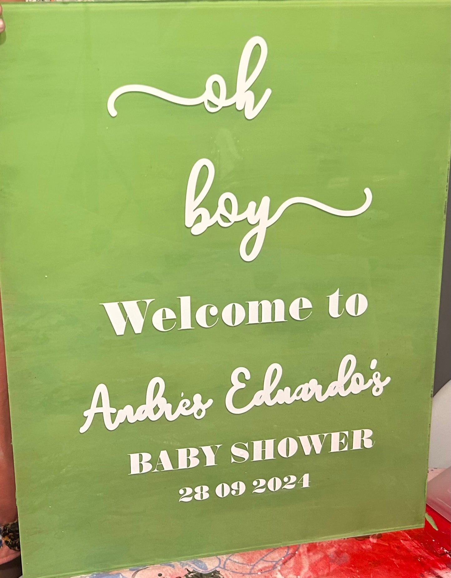 Quinceañera Welcome Sign with Garland available in the GTA