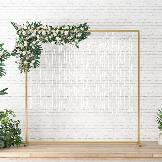 Metal Arch Backdrop Stand Gold (6.6ft) - 24 hour Rental