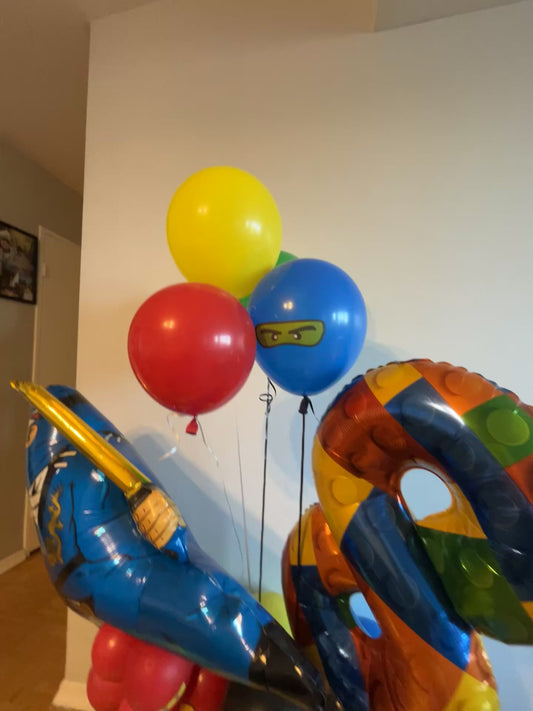 Ninjago Number Balloon Bouquet - Available in North York